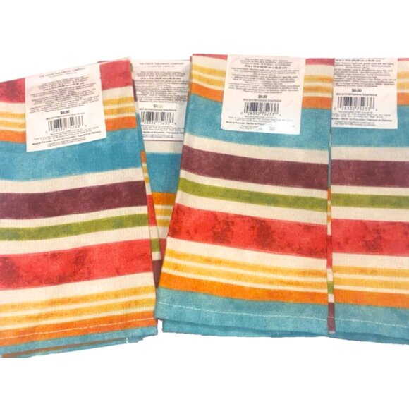 Fiesta Tablewear Dinner Napkins Cameron Stripe Set of 4 - Picture 2 of 2